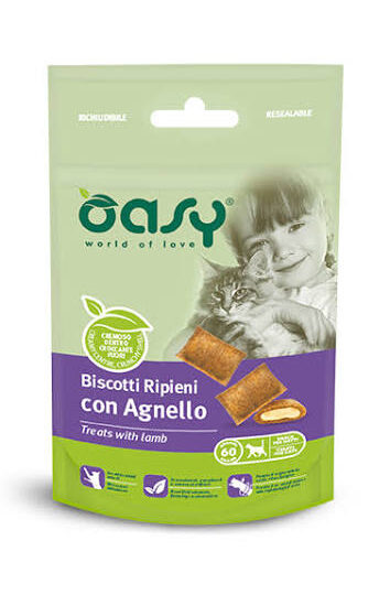 Oasy BISCOTTI ripieni con AGNELLO 60 g