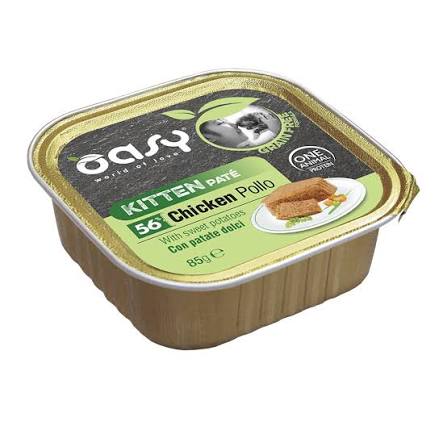 Oasy GRAIN FREE - KITTEN POLLO PATATE 85gr
