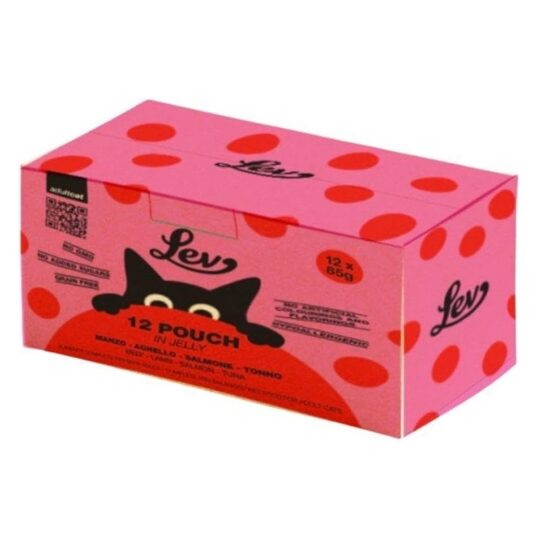 LEV Multipack 12 x 85g pouch in jelly