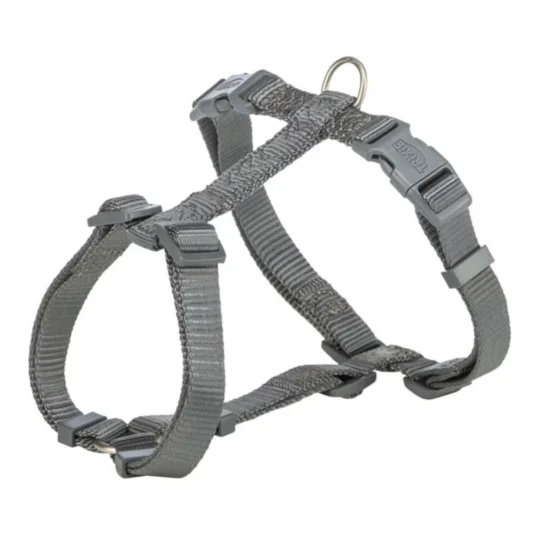 LEOPET PETTORINA AD H IN NYLON GRIGIO M55-76X2,0CM