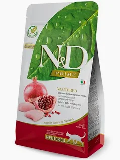 FARMINA N&D CAT PRIME POLLO MELOGRANO NEUTERED 1,5KG