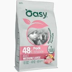 Oasy Monoproteico ADULT MEDIUM/LARGE MAIALE 2KG