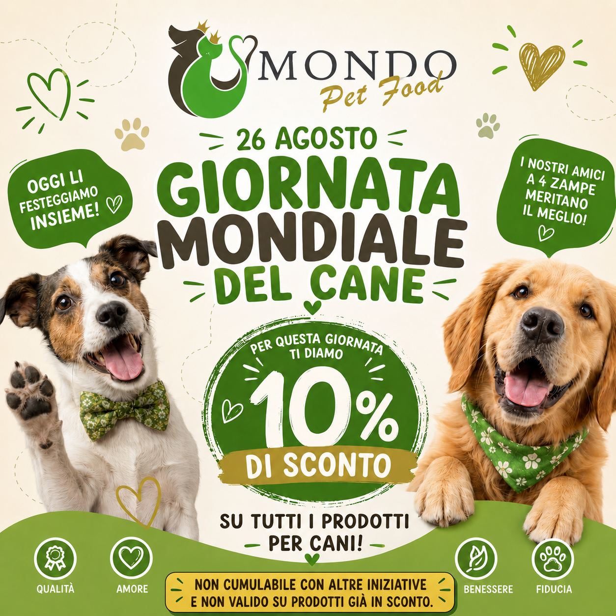 Giornata Mondiale del Cane — tutto il cane al -10%