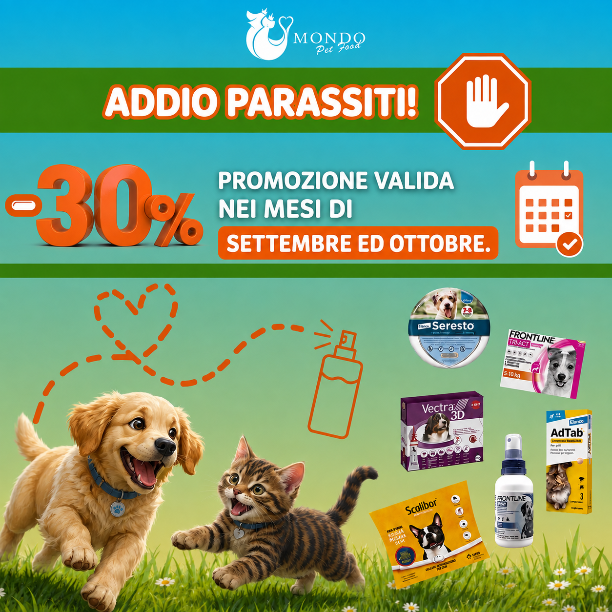 Antiparassitari al 30%