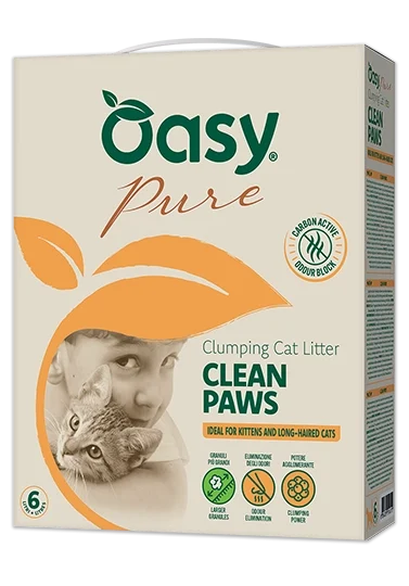OASY LETTIERA MINERALE PURE CLEAN PAWS 6LT