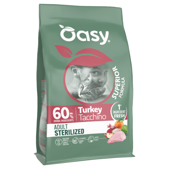 OASY SUPERIOR ADULT STERILIZED TACCHINO 1,5KG