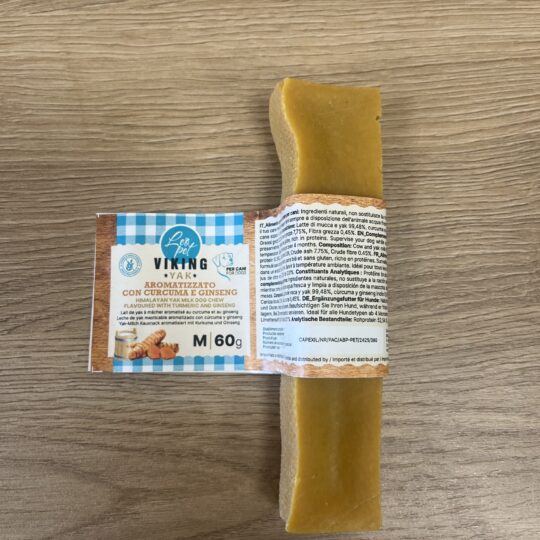 LEOPET SNACK CON LATTE DI YAK HIMALAYA CURCUMA E GINSENG M 60GR