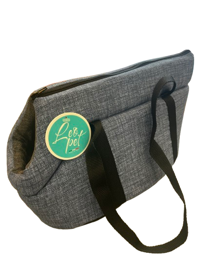LEOPET BORSA VENERE BLUE JEANS/GRIGIO 40X25X21H CM