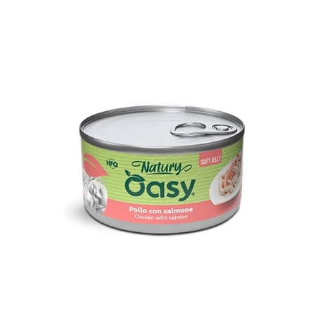 OASY NATURY JELLY POLLO CON SALMONE 85GR