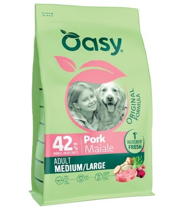 Oasy Original Adult Medium/Large al Maiale 10 kg