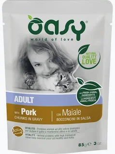 OASY BOCCONCINI CON MAIALE ADULT STERILIZED 85GR