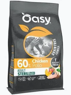 OASY GRAIN FREE ADULT STERILIZED POLLO 1,5KG
