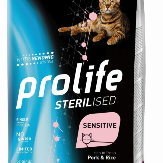 PROLIFE CAT STERILISED MAIALE E RISO 1,5KG