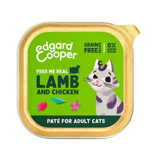 EDGARD & COOPER PATÈ GATTO ADULTO AGNELLO E POLLO 85GR