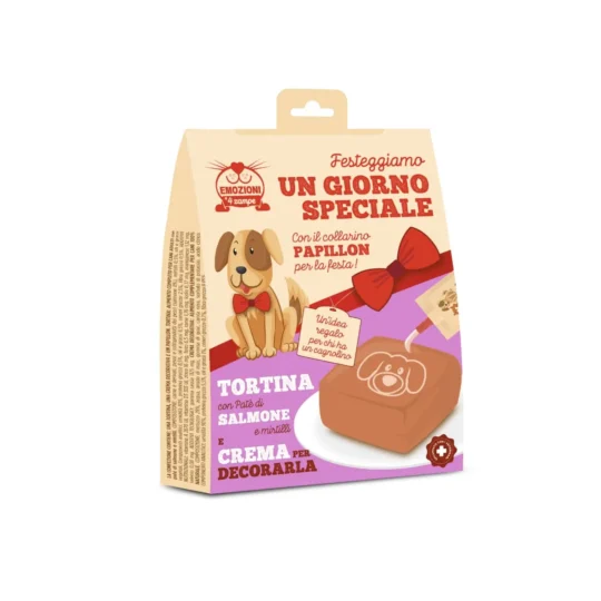 TORTINA CON PATE' DI SALMONE E MIRTILLI GR102